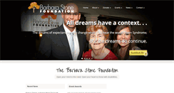 Desktop Screenshot of barbarastonefoundation.org
